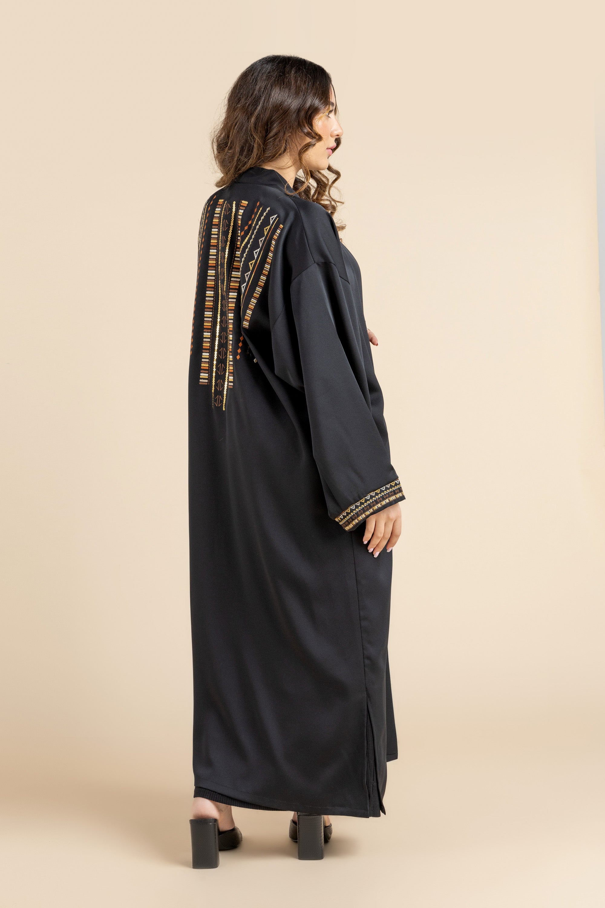 Image of Black Ethereal Crepe cardigan